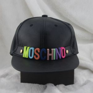 Moschino Rainbow Logo Baseball Cap Black