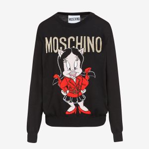 Moschino Chinese Pig Year Sweater Black