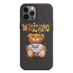Moschino Christmas Teddy Bear iPhone Case Black