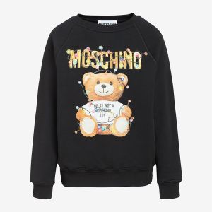 Moschino Christmas Teddy Bear Sweater Black