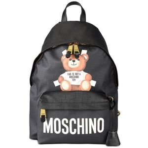 Moschino Cross Teddy Bear Large Backpack Black
