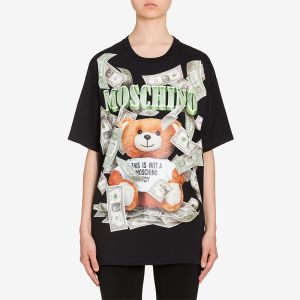 Moschino Dollar Teddy Bear T-Shirt Black