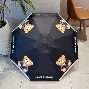Moschino Dressed Teddy Bear 5 Folding Umbrella Black