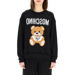 Moschino Inside Out Teddy Bear Sweater Black