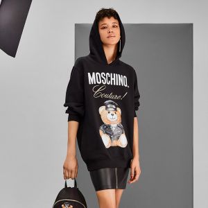 Moschino Loves Printemps Teddy Bear Sweatshirt Black