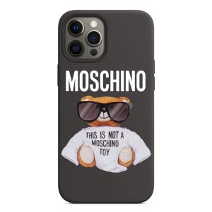 Moschino Micro Teddy Bear iPhone Case Black