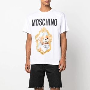 Moschino Mirror Teddy Bear T-Shirt White