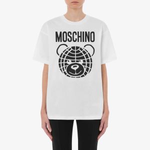 Moschino Organic Teddy Bear T-Shirt White