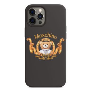 Moschino Oscar Teddy Bear iPhone Case Black
