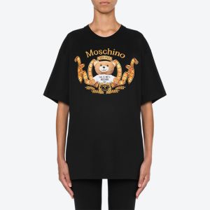 Moschino Oscar Teddy Bear T-Shirt Black