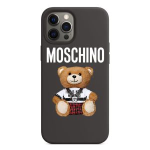 Moschino Punk Teddy Bear iPhone Case Black