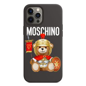 Moschino Roman Teddy Bear iPhone Case Black