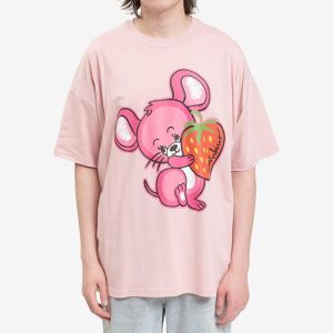 Moschino Strawberry Mouse T-Shirt Pink