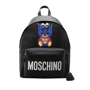 Moschino Transformer Teddy Bear Large Backpack Black