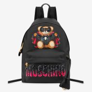 Moschino Bat Teddy Bear Backpack Black