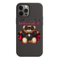 Moschino Bat Teddy Bear iPhone Case Black