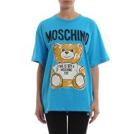 Moschino Brushstroke Teddy Bear T-Shirt Blue