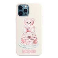 Moschino Cake Teddy Bear iPhone Case White