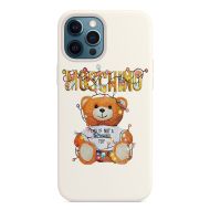 Moschino Christmas Teddy Bear iPhone Case White