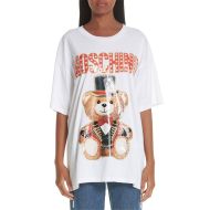 Moschino Circus Teddy Bear T-Shirt White