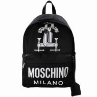 Moschino Clamp Marks Large Backpack Black