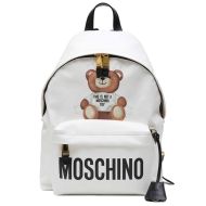 Moschino Cross Teddy Bear Large Backpack White