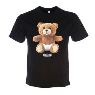 Moschino Diaper Teddy Bear T-Shirt Black