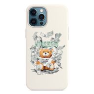 Moschino Dollar Teddy Bear iPhone Case White