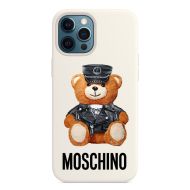 Moschino Dressed Teddy Bear iPhone Case White