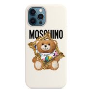 Moschino Frame Teddy Bear iPhone Case White