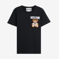 Moschino Furry Teddy Bear Slim T-Shirt Black