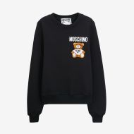 Moschino Furry Teddy Bear Sweater Black