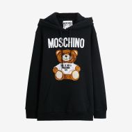 Moschino Furry Teddy Bear Sweatshirt Black