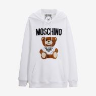 Moschino Furry Teddy Bear Sweatshirt White
