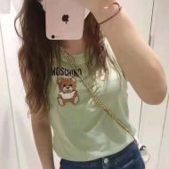Moschino Inside Out Teddy Bear Sleeveless T-Shirt Green