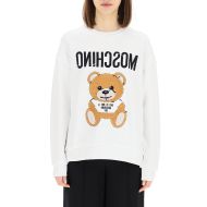 Moschino Inside Out Teddy Bear Sweater White