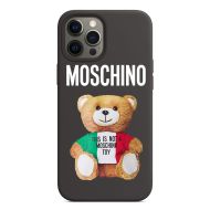 Moschino Italian Teddy Bear iPhone Case Black