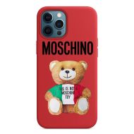 Moschino Italian Teddy Bear iPhone Case Red