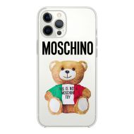 Moschino Italian Teddy Bear iPhone Case Transparent