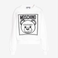 Moschino Label Teddy Bear Sweater White