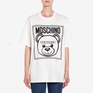 Moschino Label Teddy Bear T-Shirt White