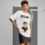 Moschino Loves Printemps Teddy Bear T-Shirt White