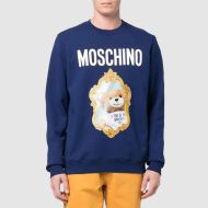 Moschino Mirror Teddy Bear Sweater Blue