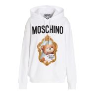 Moschino Mirror Teddy Bear Sweatshirt White