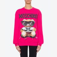 Moschino Mixed Teddy Bear Sweater Rose