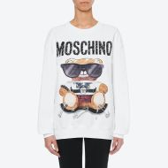 Moschino Mixed Teddy Bear Sweater White