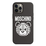 Moschino Organic Teddy Bear iPhone Case Black