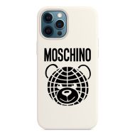 Moschino Organic Teddy Bear iPhone Case White
