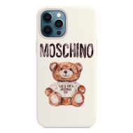 Moschino Painted Teddy Bear iPhone Case White