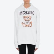 Moschino Painted Teddy Bear Sweatshirt White